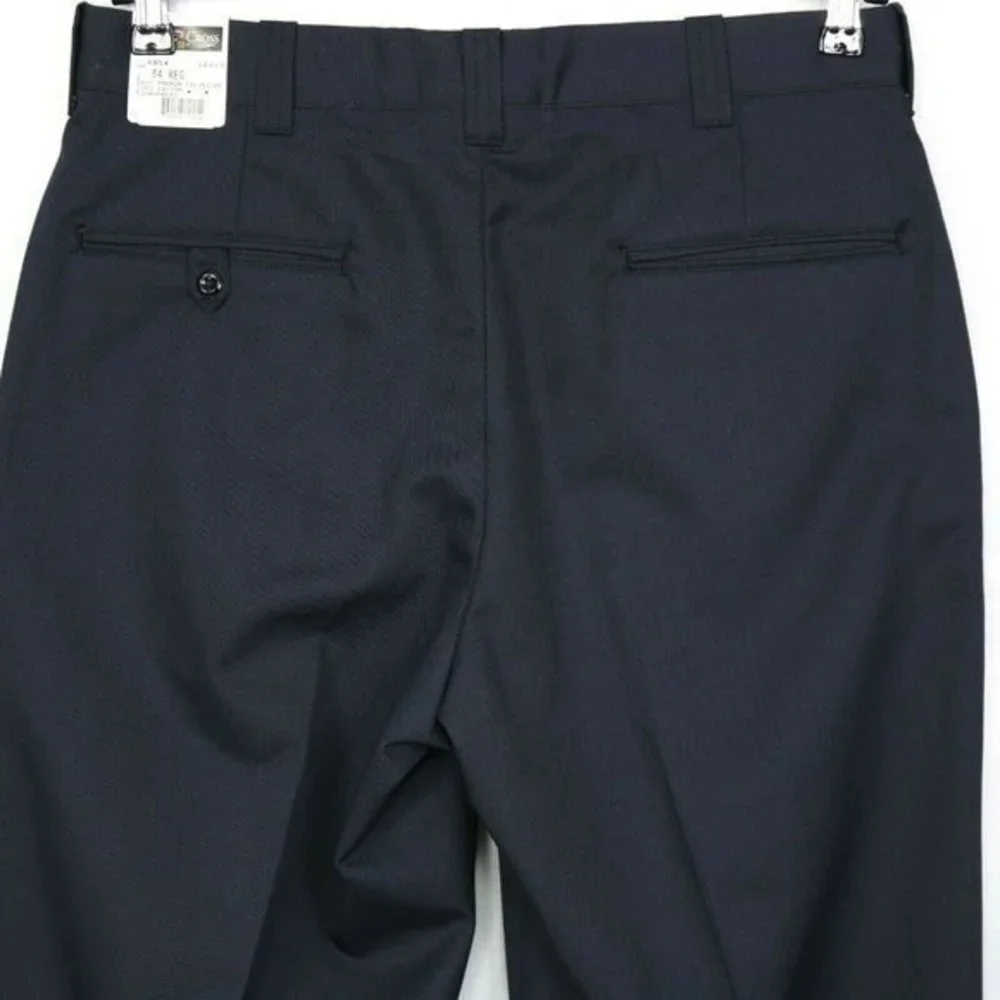 Flying Cross Fechheimer Mens Uniform Work‎ Pants Blue Unhemmed 34